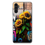 Samsung Galaxy A13 Sunflowers Graffiti Painting Art Hybrid Protective Phone Case Cover