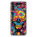 Samsung Galaxy A14 Psychedelic Trippy Death Skull Pop Art Hybrid Protective Phone Case Cover