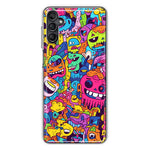 Samsung Galaxy A14 Psychedelic Trippy Happy Characters Pop Art Hybrid Protective Phone Case Cover