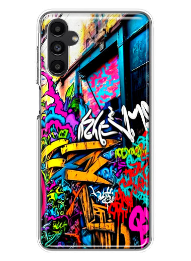 Samsung Galaxy A54 Urban Graffiti Street Art Painting Hybrid Protective Phone Case Cover