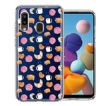 Samsung Galaxy A20 Mexican Pan Dulce Cafecito Coffee Concha Polka Dots Double Layer Phone Case Cover