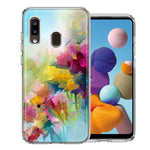 For Samsung Galaxy A20 Watercolor Flowers Abstract Spring Colorful Floral Painting Phone Case Cover