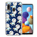 Samsung Galaxy A20 Space Unicorns Design Double Layer Phone Case Cover