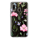 Samsung Galaxy A20 Spring Pastel Wild Flowers Summer Classy Elegant Beautiful Hybrid Protective Phone Case Cover
