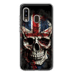 Samsung Galaxy A20 British UK Flag Skull Hybrid Protective Phone Case Cover