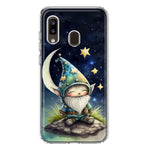 Samsung Galaxy A20 Stars Moon Starry Night Space Gnome Hybrid Protective Phone Case Cover