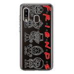 Samsung Galaxy A20 Cute Halloween Spooky Horror Scary Characters Friends Hybrid Protective Phone Case Cover