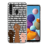 Samsung Galaxy A21 BLM Equality Stand With You Double Layer Phone Case Cover