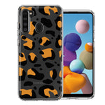 Samsung Galaxy A21 Classic Animal Wild Leopard Jaguar Print Double Layer Phone Case Cover
