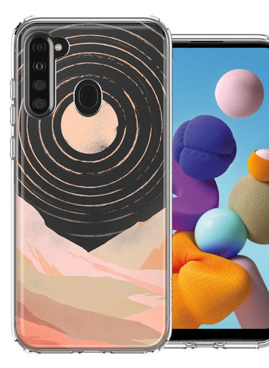 Samsung Galaxy A21 Desert Mountains Design Double Layer Phone Case Cover