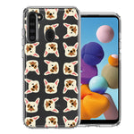 Samsung Galaxy A21 Frenchie Bulldog Polkadots Design Double Layer Phone Case Cover