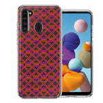 Samsung Galaxy A21 Infinity Hearts Design Double Layer Phone Case Cover