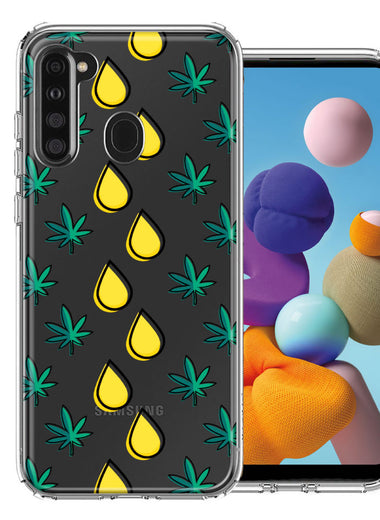 Samsung Galaxy A21 Medicinal Drip Design Double Layer Phone Case Cover