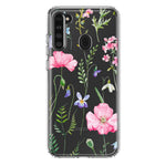 Samsung Galaxy A21 Spring Pastel Wild Flowers Summer Classy Elegant Beautiful Hybrid Protective Phone Case Cover