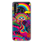 Samsung Galaxy A21 Psychedelic Trippy Hippie Night Walk Hybrid Protective Phone Case Cover