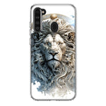 Samsung Galaxy A21 Abstract Lion Sculpture Hybrid Protective Phone Case Cover