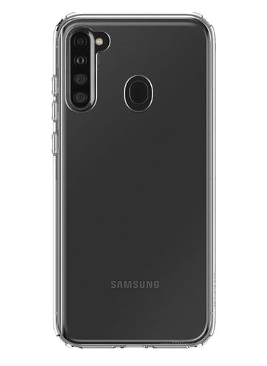 Samsung Galaxy A21 Clear Shockproof Heavy Duty Double Layer Dual Hybrid Protective Phone Case Cover