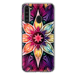Samsung Galaxy A21 Mandala Geometry Abstract Star Pattern Hybrid Protective Phone Case Cover