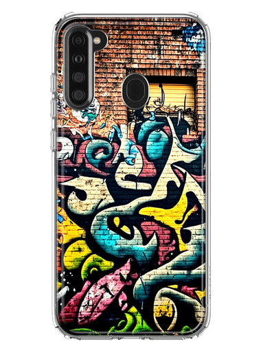 Samsung Galaxy A21 Urban Graffiti Wall Art Painting Hybrid Protective Phone Case Cover