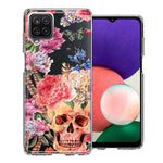 For Samsung Galaxy A22 Indie Spring Peace Skull Feathers Floral Butterfly Flowers Phone Case Cover