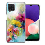 For Samsung Galaxy A22 Watercolor Flowers Abstract Spring Colorful Floral Painting Phone Case Cover
