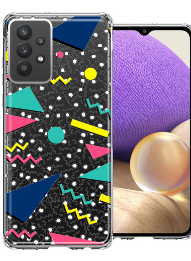 Samsung Galaxy A32 90's Swag Shapes Design Double Layer Phone Case Cover