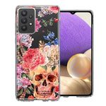 For Samsung Galaxy A32 Indie Spring Peace Skull Feathers Floral Butterfly Flowers Phone Case Cover