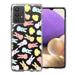 Samsung Galaxy A32 Pastel Easter Polkadots Bunny Chick Candies Double Layer Phone Case Cover
