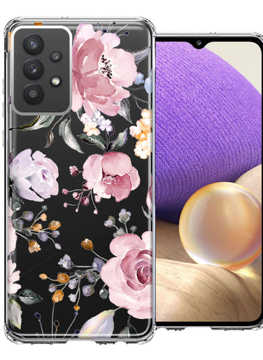 For Samsung Galaxy A32 Soft Pastel Spring Floral Flowers Blush Lavender Phone Case Cover
