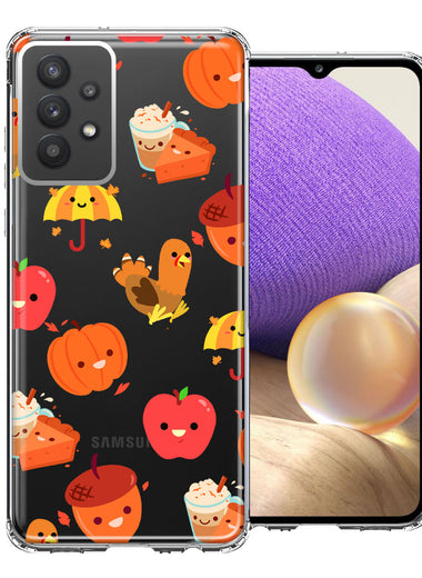 Samsung Galaxy A32 Thanksgiving Autumn Fall Design Double Layer Phone Case Cover