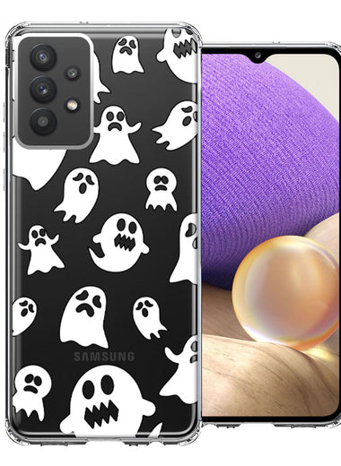 Samsung Galaxy A32 Halloween Spooky Ghost Design Double Layer Phone Case Cover