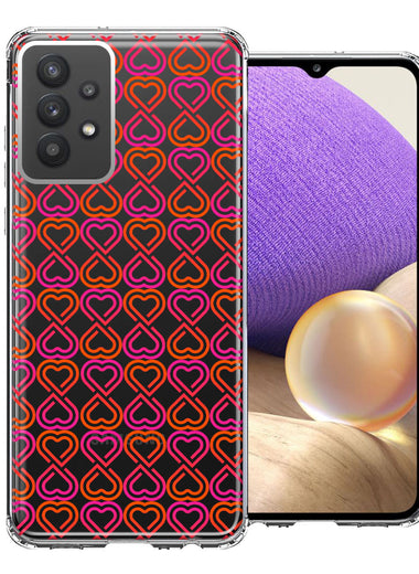 Samsung Galaxy A32 Infinity Hearts Design Double Layer Phone Case Cover