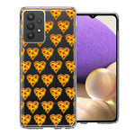 Samsung Galaxy A32 Pizza Hearts Polka dots Design Double Layer Phone Case Cover