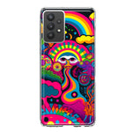 Samsung Galaxy A32 Psychedelic Trippy Hippie Night Walk Hybrid Protective Phone Case Cover