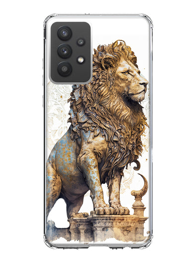 Samsung Galaxy A32 Ancient Lion Sculpture Hybrid Protective Phone Case Cover
