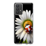 Samsung Galaxy A32 Cute White Daisy Red Ladybug Double Layer Phone Case Cover
