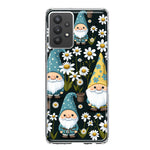 Samsung Galaxy A32 Cute White Daisies Gnomes Flowers Floral Double Layer Phone Case Cover