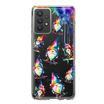 Samsung Galaxy A32 Neon Water Painting Colorful Splash Gnomes Hybrid Protective Phone Case Cover