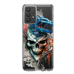 Samsung Galaxy A32 Fantasy Blue Dragon Dream Skull Double Layer Phone Case Cover