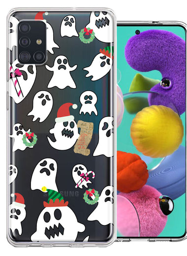 Samsung Galaxy A51 Halloween Christmas Ghost Design Double Layer Phone Case Cover