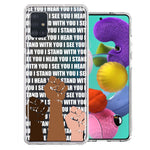 Samsung Galaxy A51 BLM Equality Stand With You Double Layer Phone Case Cover