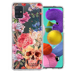 For Samsung Galaxy A51 Indie Spring Peace Skull Feathers Floral Butterfly Flowers Phone Case Cover