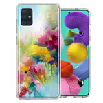For Samsung Galaxy A51 Watercolor Flowers Abstract Spring Colorful Floral Painting Phone Case Cover