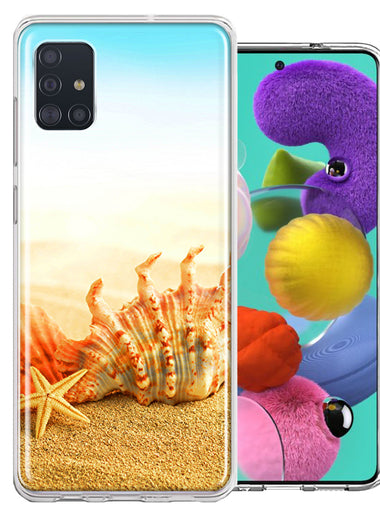 Samsung Galaxy A51 Beach Shell Design Double Layer Phone Case Cover