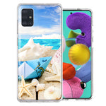 Samsung Galaxy A51 Beach Paper Boat Design Double Layer Phone Case Cover