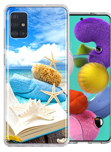 Samsung Galaxy A51 Beach Reading Design Double Layer Phone Case Cover