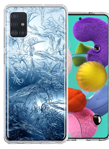 Samsung Galaxy A51 Blue Ice Design Double Layer Phone Case Cover