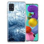 Samsung Galaxy A51 Blue Ice Design Double Layer Phone Case Cover