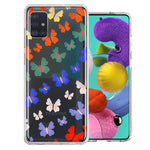 Samsung Galaxy A51 Colorful Butterflies Design Double Layer Phone Case Cover