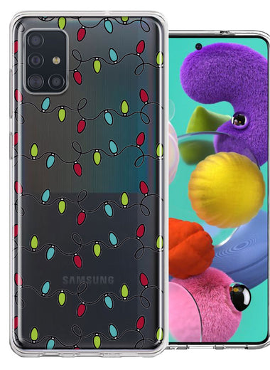 Samsung Galaxy A51 Vintage Christmas Lights Design Double Layer Phone Case Cover